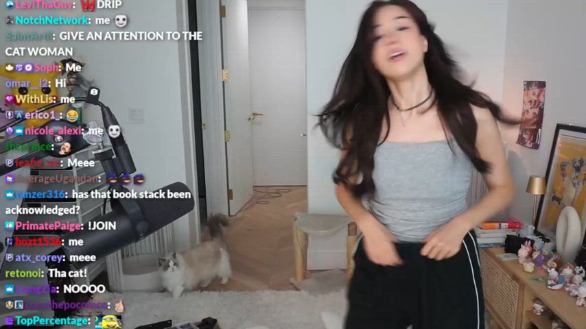 abs stripping tiny waist white girl gif
