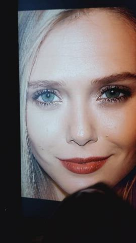 cumshot elizabeth olsen tribute gif