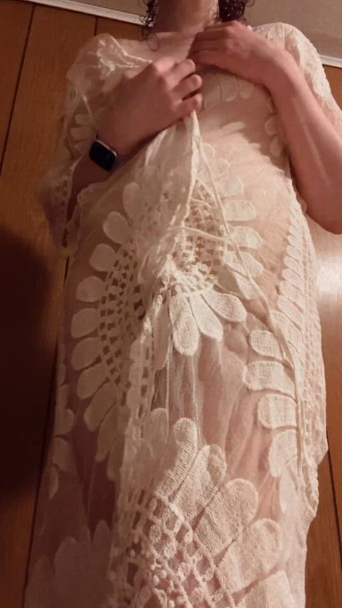 girl dick reveal tits trans trans woman femboys trans-girls gif