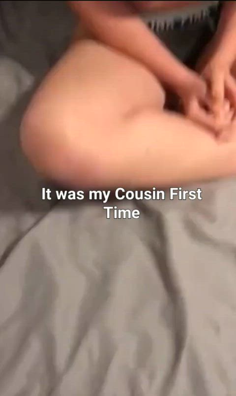 caption cousin cumshot cute family homemade natural tits pov pussy teen gif