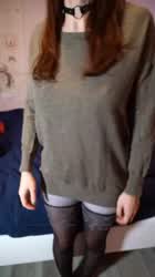 Brunette Censored Chastity gif