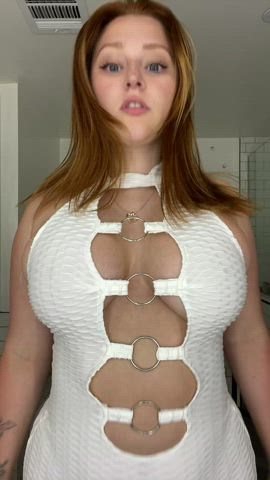 19 years old big tits boobs camgirl cute natural tits pretty teen gif