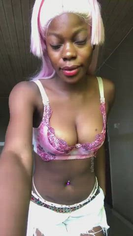 cute ebony tease gif