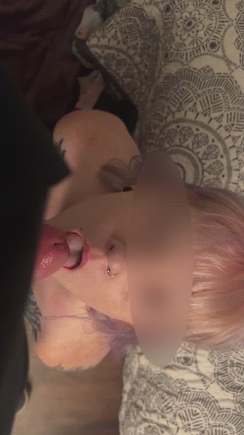big dick big tits blowjob cock cut cock deepthroat natural tits rough tattooed gif
