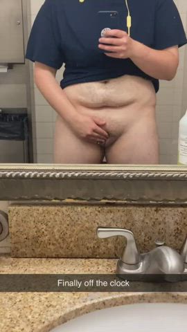 FTM Masturbating Public gif
