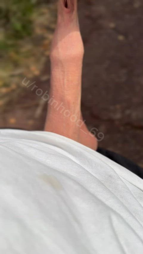 Foreskin dick and birds sound in background