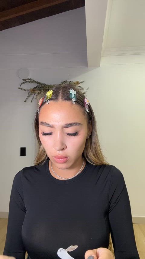 braless latina see through clothing tiktok tik-tok gif