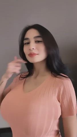 Asian Big Tits Busty Huge Tits Tight gif