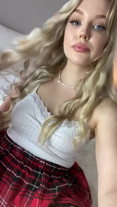 Blonde Masturbating OnlyFans Pussy Teen gif