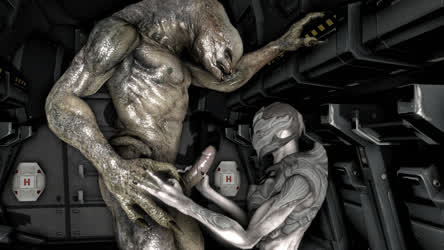Alien Handjob SFM gif