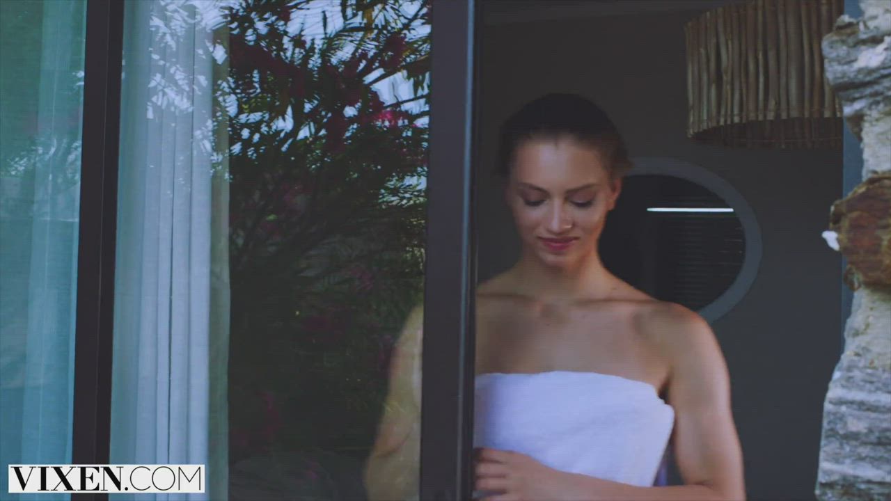 Blonde Fitness Small Tits gif