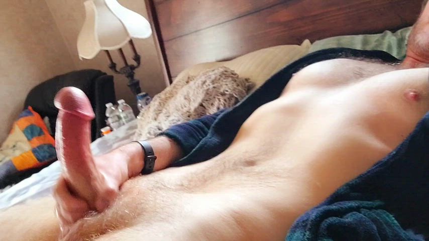 bwc big dick cock jerk off masturbating thick gif