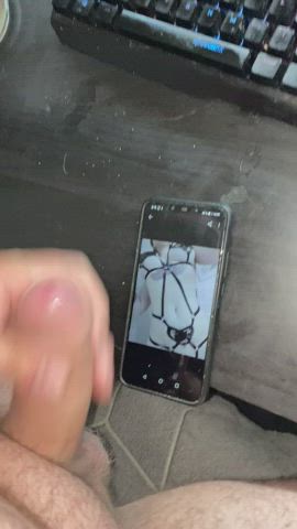 Cumshot Solo Tribute gif