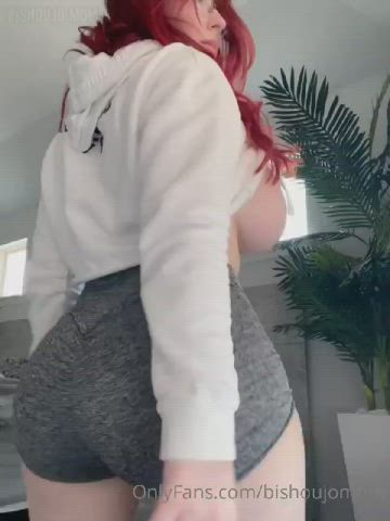 ass big ass hair huge tits pawg twerking gif