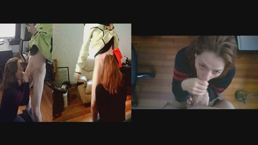 blowjob cock milking cumshot gif