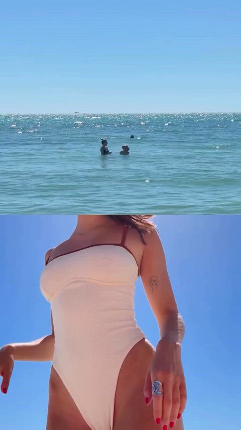 ass beach swimsuit gif