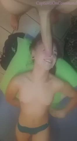You told the boys that you could suck cock way better than any girl- did you think