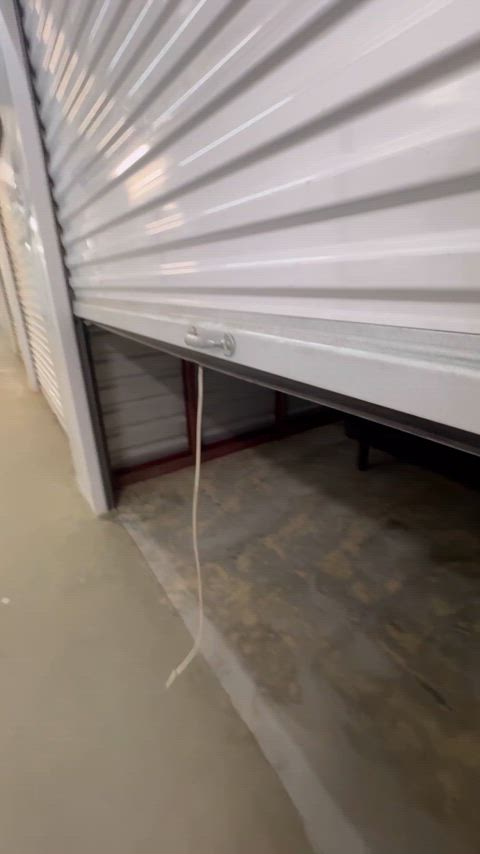 Having a quickie at a public storage unit