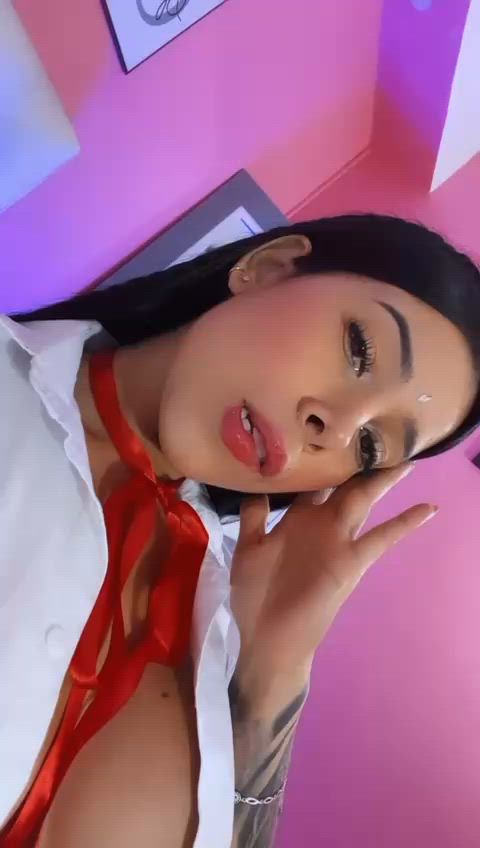 big tits cute latina pov public school schoolgirl sensual teen tits gif