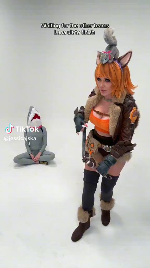 amateur big tits cosplay funny gif