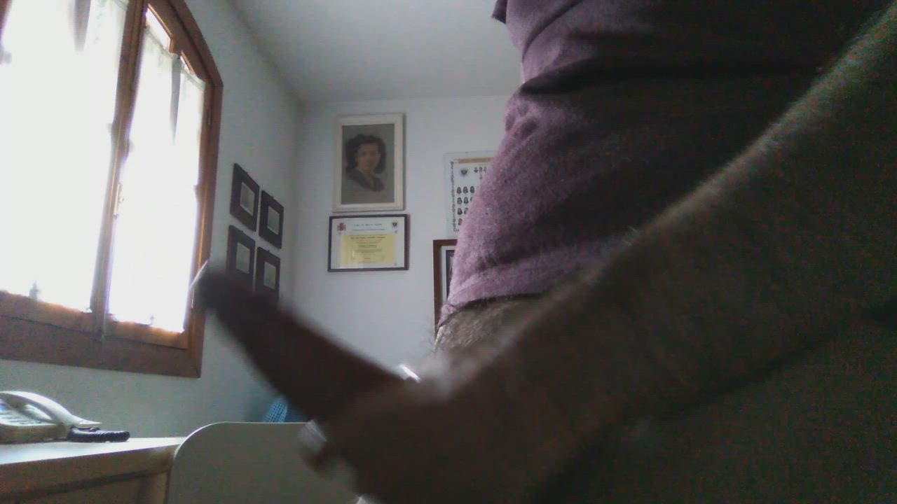 Male Dom Male Masturbation Uncut gif