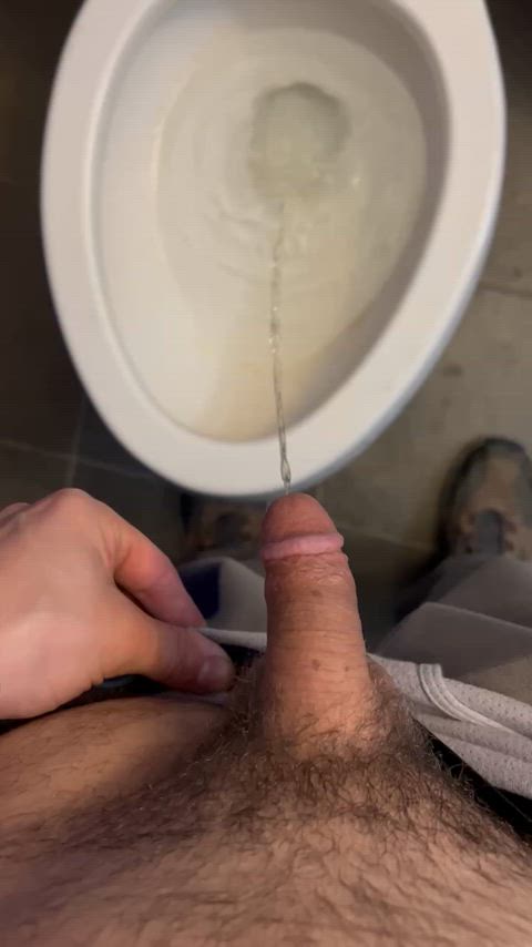 little dick penis piss pissing sph small cock small dick toilet gif