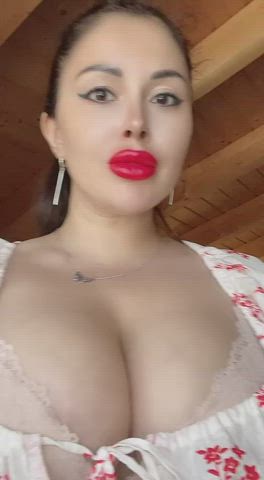 big ass big tits blonde blowjob tits gif