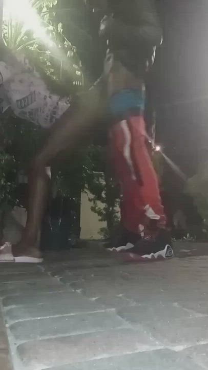 Caught my friend turning tricks , so I thought I’ll grab a treat &amp; knocked