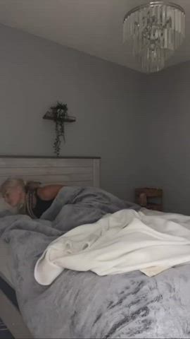 blonde legs workout gif