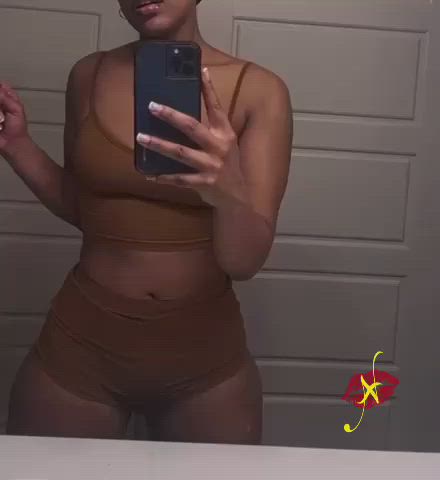 Curvy Dancing Ebony Findom Goddess Pretty Slow Motion Thick gif