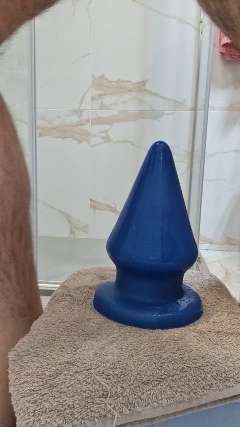 butt plug buttplug chastity huge dildo piss precum prolapse prolapses gif