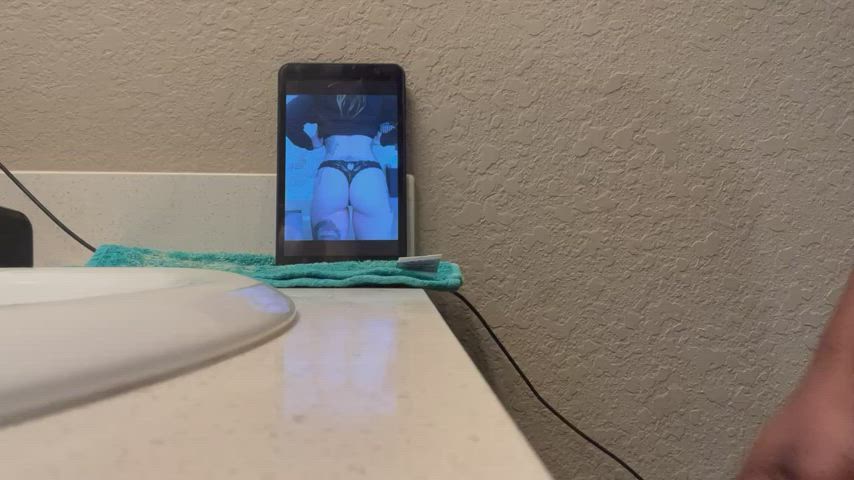 big dick masturbating tribute gif