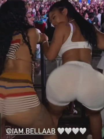 White booty shorts