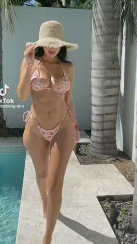 Big Ass Big Tits Bikini Compilation Outdoor Russian gif