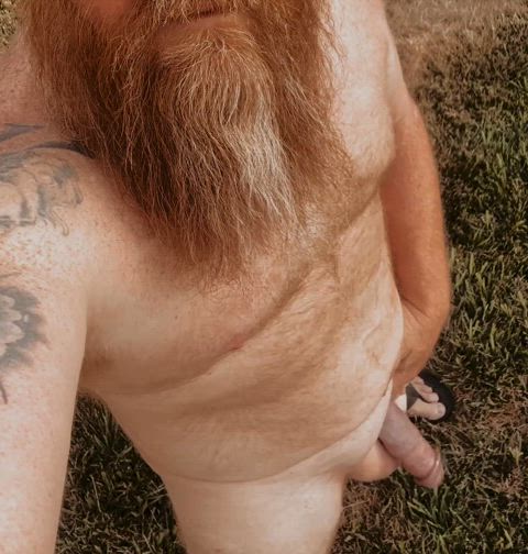 bwc beard cock redhead thick cock gif