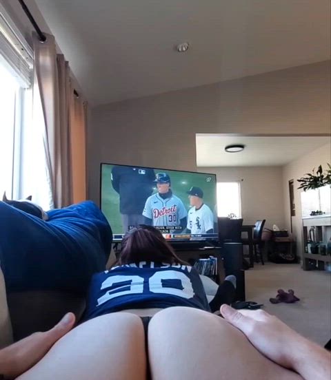 Opening Day Booty Rub. Low key and relaxing situation 