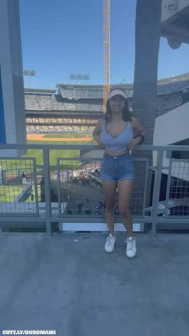 Amateur Ass Big Tits Boobs Compilation Flashing Outdoor Public Titty Drop Porn GIF