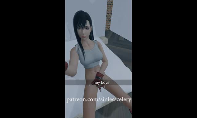 Tifa Snapchats Her Friends (SinlessCelery) [Final Fantasy]