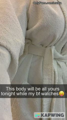 ass caption exposed fantasy pussy robe tits gif