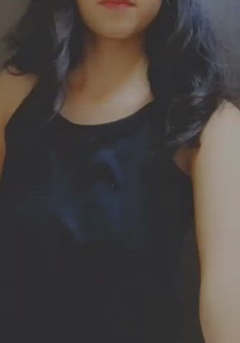 selfie smile striptease gif