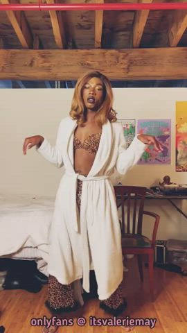 big dick dancing ebony femboy sissy slut gif