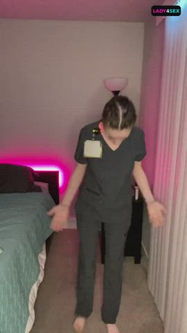 Brunette Nude TikTok gif
