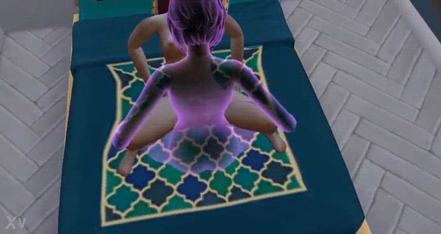 ghostgifs humping lesbians gif