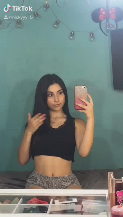 Girls Naked Natural Tits TikTok gif