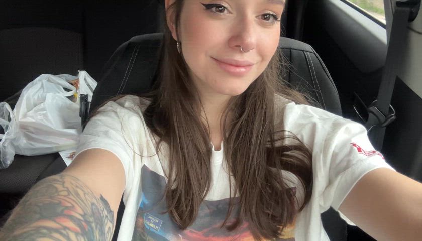 amateur car flashing onlyfans outdoor public tease teen tits titty drop exposed-in-public