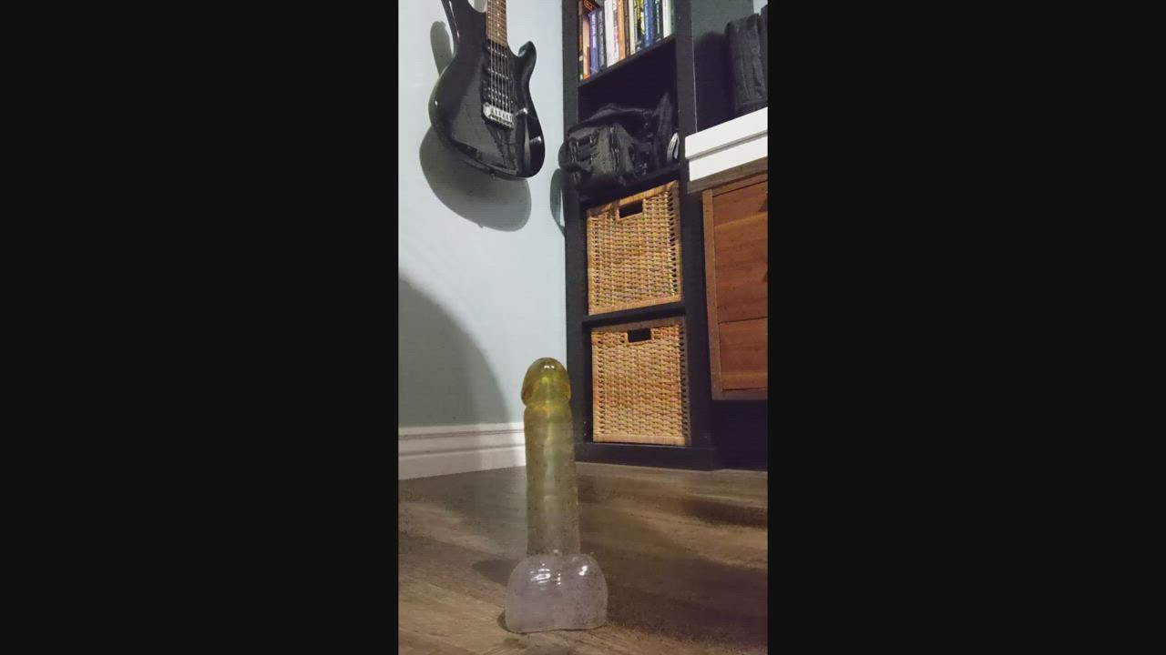 dildo precum riding trans gif