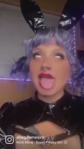 Ahegao Big Tits Tongue Fetish Porn GIF by bettynettles🖤🐇