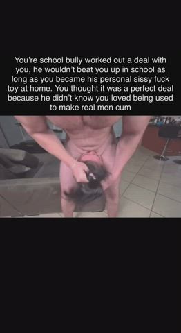 Deepthroat Sissy Throat Fuck gif