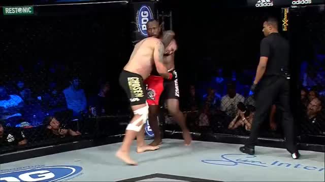 The heavyweights went out there, sung it out and it ended with a standing guillotine