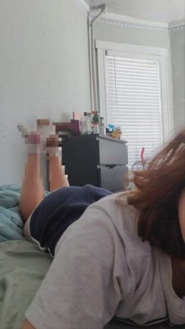 ass solo trans gif
